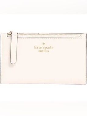 Kate Spade New York Small Bifold Wallet- Color: Parchment